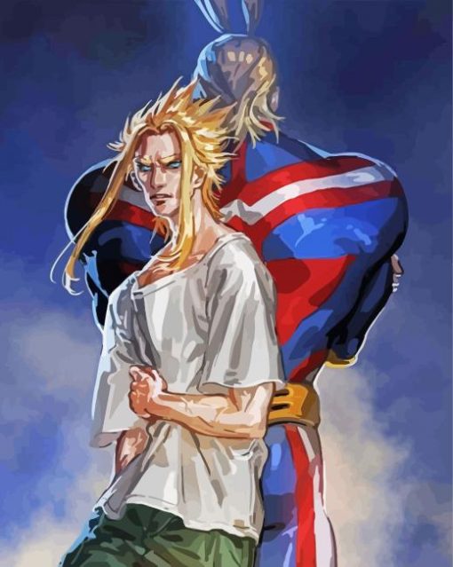 All Might Toshinori Yagi paint by numbers