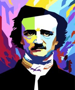 Edgar Allan Poe Pop Art paint by numbers