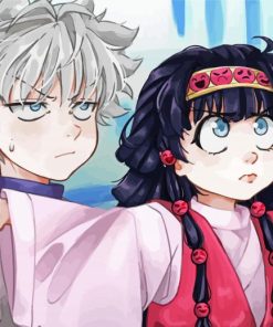 Alluka And Killua Art paint by numbers