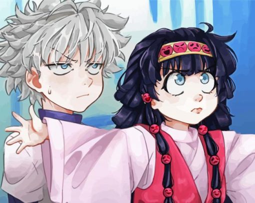 Alluka And Killua Art paint by numbers