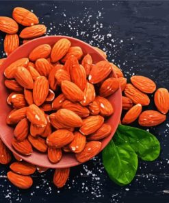 Almonds Dried Fruits paint by numbers