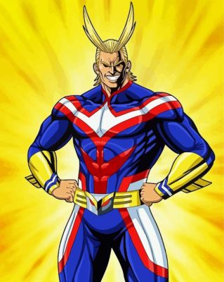 All Might Hero paint by numbers