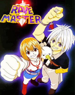 Rave Master Manga Anime paint by numbers