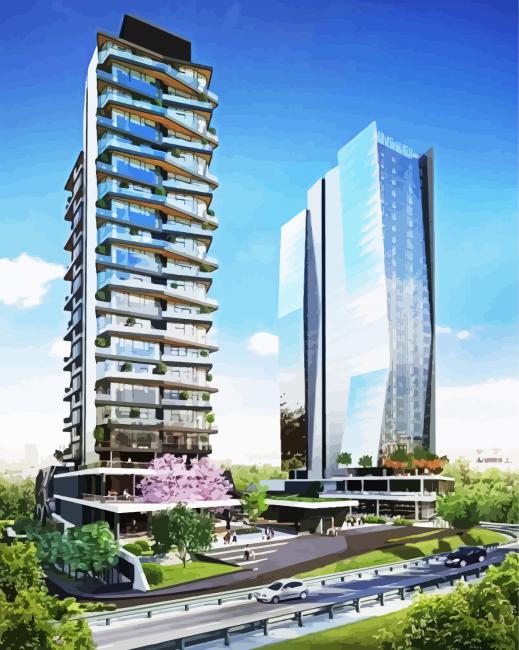 Ankara Buildings paint by numbers
