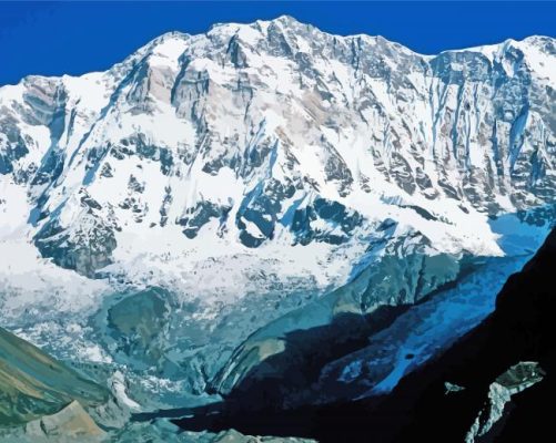 Aesthetics Annapurna Mountains paint by numbers