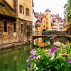 Aesthetic Canal In Annecy paint by numbers