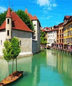 Aesthetic Annecy City paint by numbers