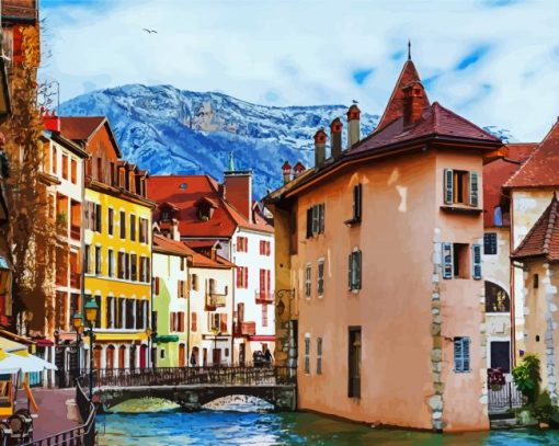 Annecy City paint by numbers