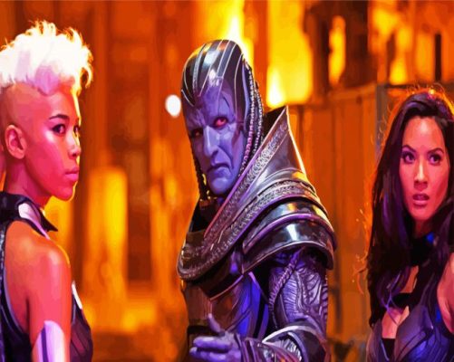 Characters Of X Men Apocalypse paiintt by numbers