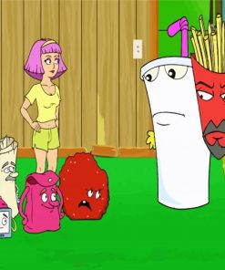 Aqua Teen Hunger Force Characters paint by numbers