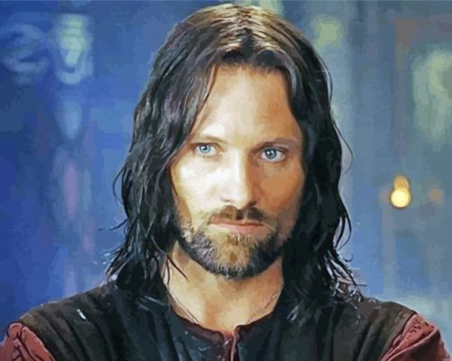 Aesthetic Aragorn paint by numbers