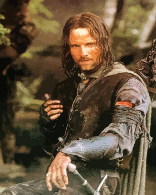 Aragorn Movie Character paint by numbers