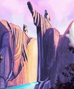 Argonath Gates Statues paint by numbers