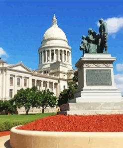 Arkansas State Capitol paint by numbers