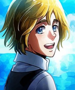 Happy Armin Arlert paint by numbers