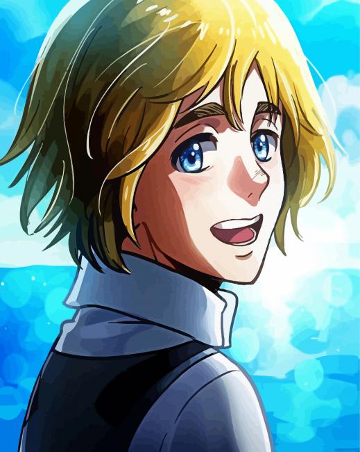 Happy Armin Arlert paint by numbers