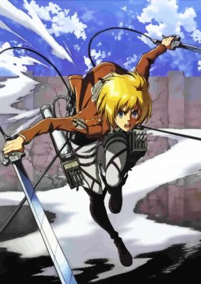 Armin Arlert With Swords paint by numbers