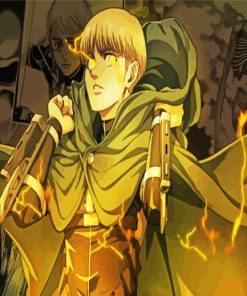 Powerful Armin Arlert paint by numbers