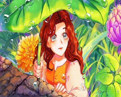 Arrietty Anime Art paint by numbers