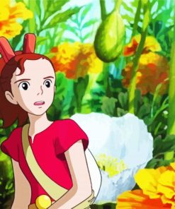 Arrietty Anime Character paint by numbers