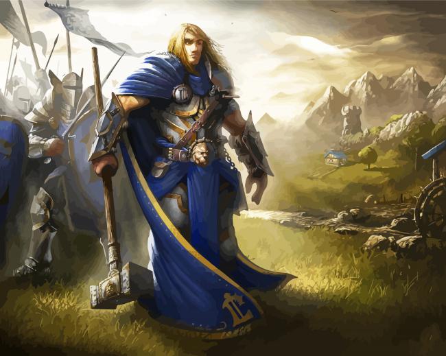 Arthas Menethil Art paint by numbers