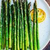 Asparagus Dish With Lemon paint by numbers