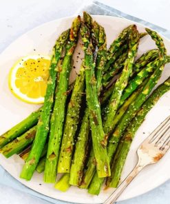 Asparagus With Lemon Dish paint by numbers