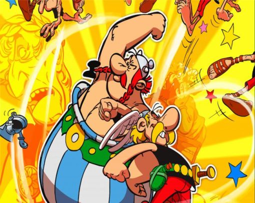 Obelix And Astérix paint by numbers