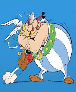 Obelix Hugging Astérix paint by numbers