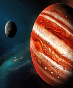 Astronomy Jupiter Planet paint by numbers