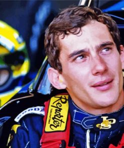 Ayrton Senna paint by numbers