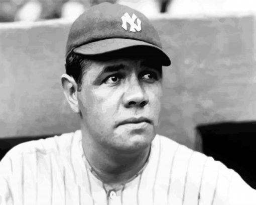 Babe Ruth Player paint by numbers