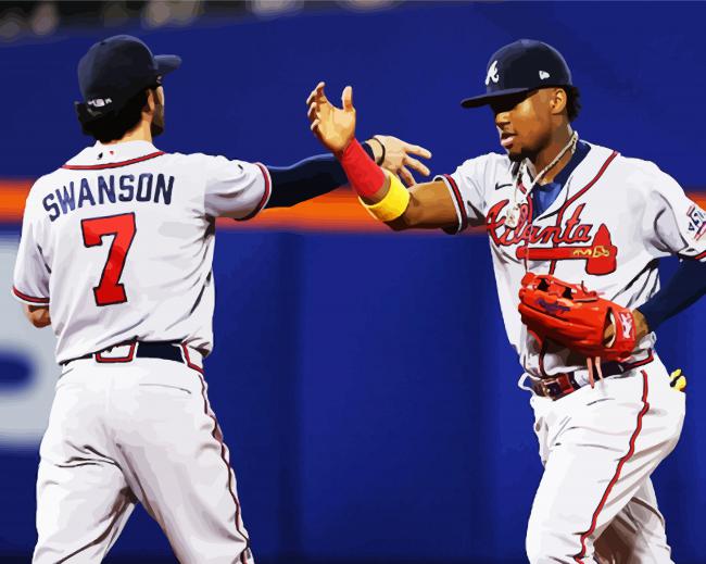 Atlanta Braves Professional Players paint by numbers