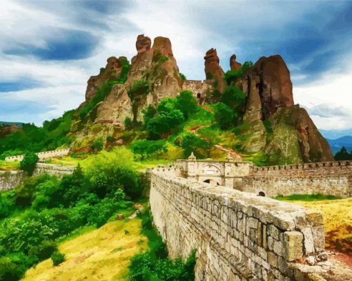 Aesthetic Belogradchik Fortress paint by numbers