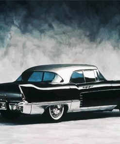 Black Classic Cadillac Car paint by numbers