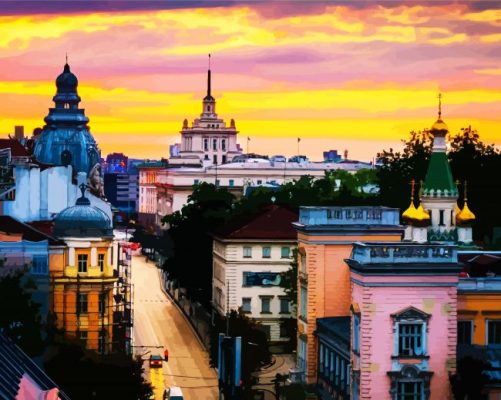 Bulgaria At Sunset paint by numbers