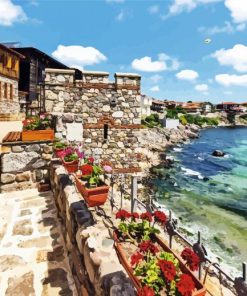 Aesthetic Sozopol Town paint by numbers