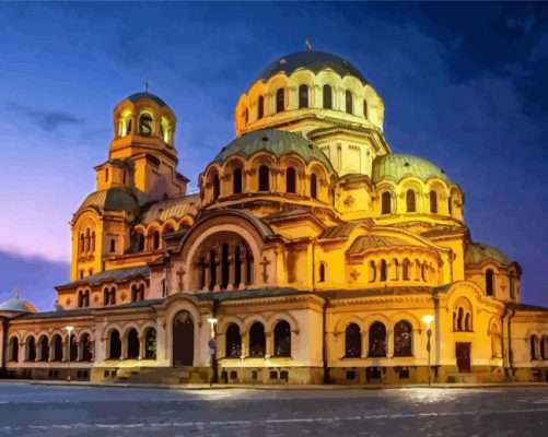 Saint Alexander Nevsky Patriarch's Cathedral paint by numbers