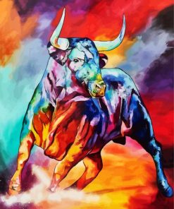 Bull Animal Art paint by numbers