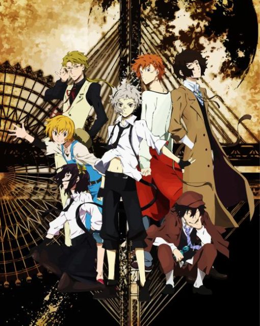 Bungo Stray Dogs Anime paint by numbers