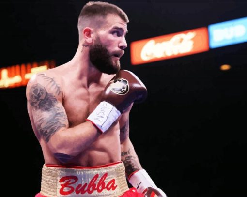 The American Boxer Caleb Plant paint by numbers