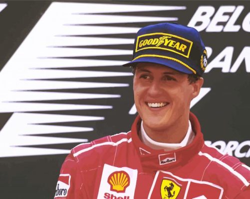 Michael Schumacher Car Driver paint by numbers