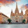 Beautiful Cathedral Of Barcelona paint by numbers