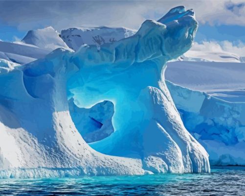Aesthetic Ice Cave paint by numbers