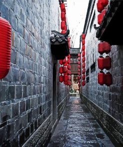 Wonderful Alley In China paint by numbers