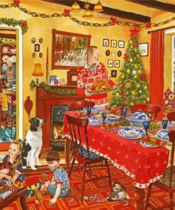 Christmas Lunch paint by numbers