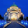 Saint Sava Temple paint by numbers