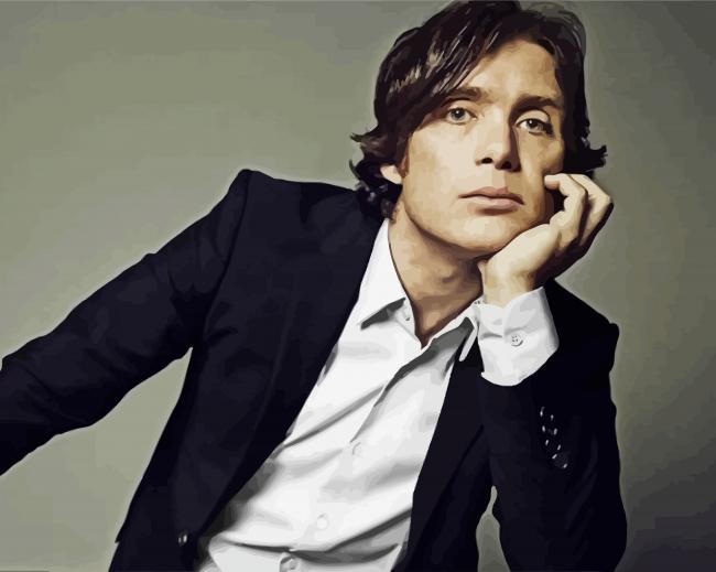 Handsome Cillian Murphy paint by numbers