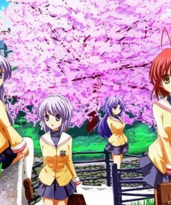 Clannad Anime Characters paint bynumbers