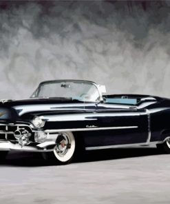 Black Classic Cadillac paint by numbers